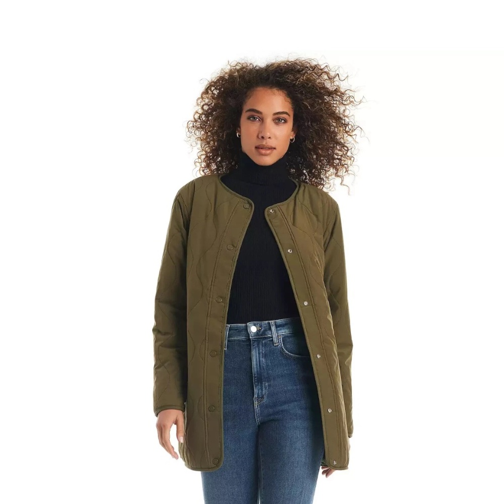 Koolaburra by UGG Reversible Sherpa Quilted Jacket, Olive Green | XXL - Picture 1 of 10